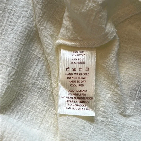 Hem & Thread Green and Cream Top with Boxy Asymmetrical Style - Picture 4 of 4